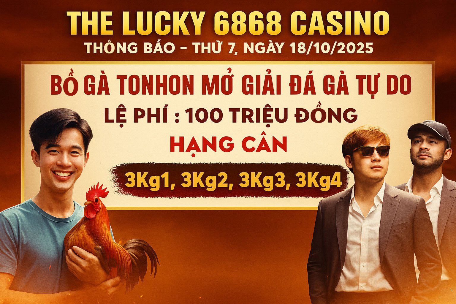 SV388 GIẢI ĐÁ GÀ TỰ DO – BÙNG NỔ TẠI BỔ GÀ TONHON 1 GIẢI ĐÁ GÀ TỰ DO – BÙNG NỔ TẠI BỔ GÀ TONHON